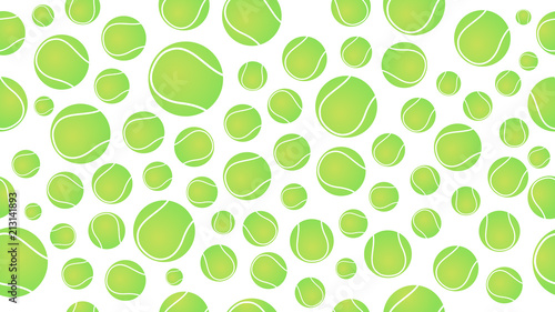 tennis ball seamless pettern vector illustration eps10