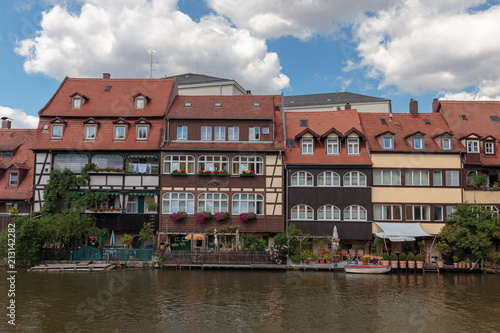 romantische bayerische Stadt Bamberg in Oberfranken mit romantischen Häusern