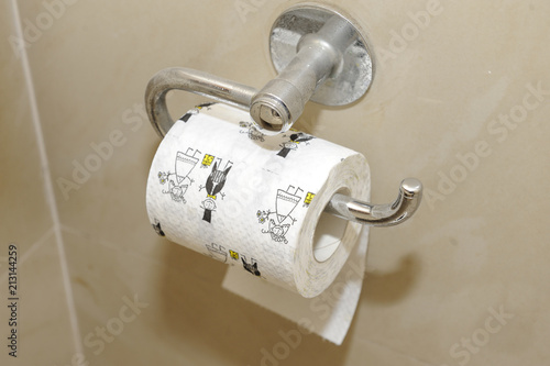 Just married toilet paper photo