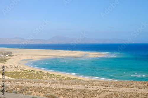 Beach Sotavento on Fuerteventura Spain © Elena Krivorotova