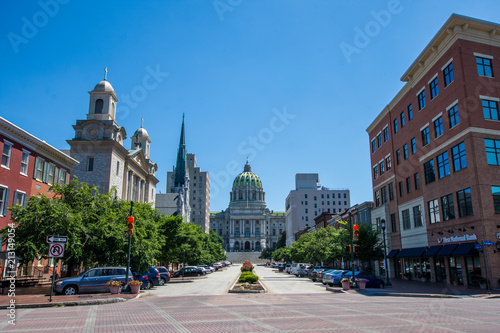 Historic Buildings Surrounding the Pennsylvania State Capitol in Harrisburg, Pennsylvania photo