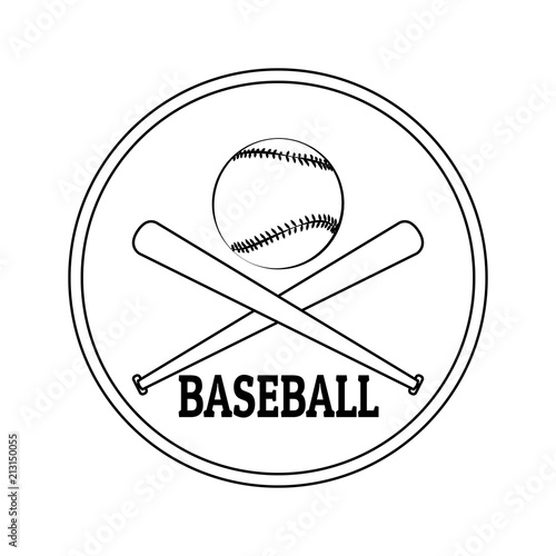 Abstract baseball label