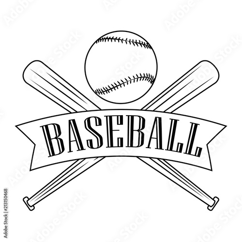 Abstract baseball label