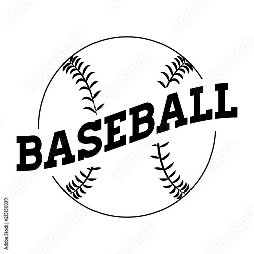 Abstract baseball label