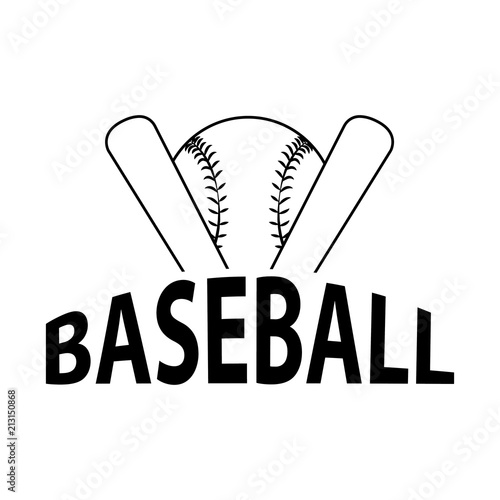 Abstract baseball label