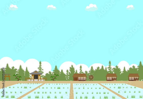 農村　田んぼ