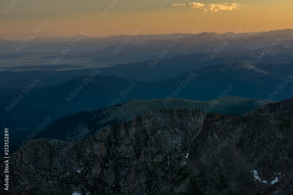 Sunset From Mount Evans