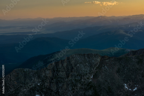 Sunset From Mount Evans