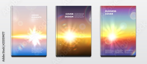 Corporate booklet cover or annual report and presentation book with hard cover