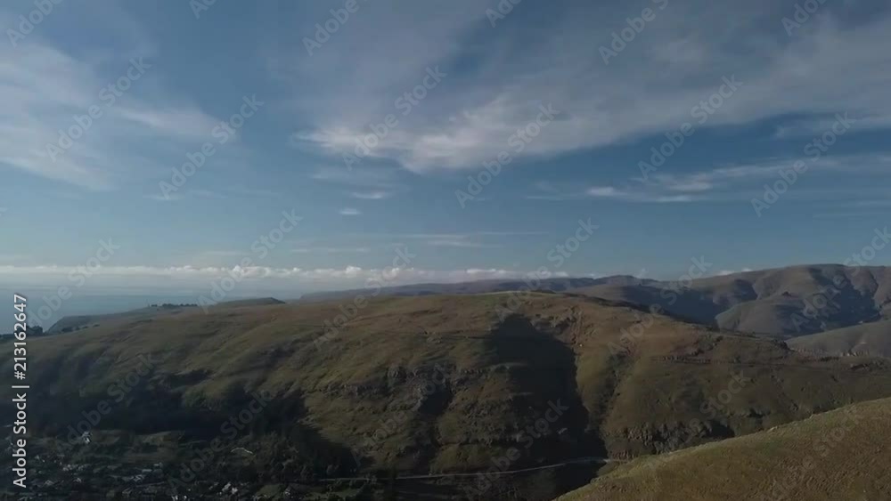 Epic southern country-side and ocean, cliff face aerial footage Epic southern country-side and ocean, cliff face aerial footage