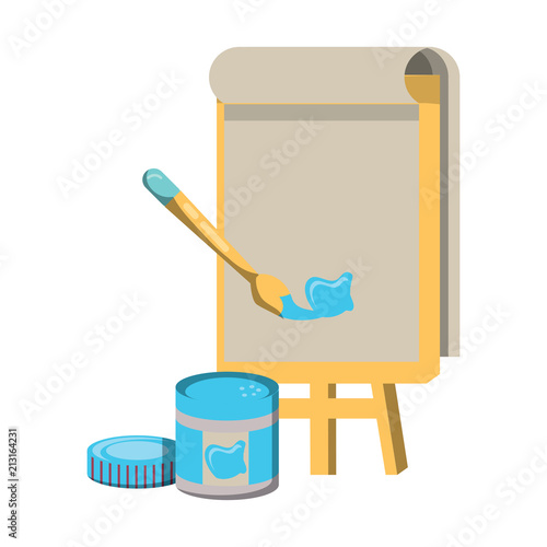 paint jar and brush