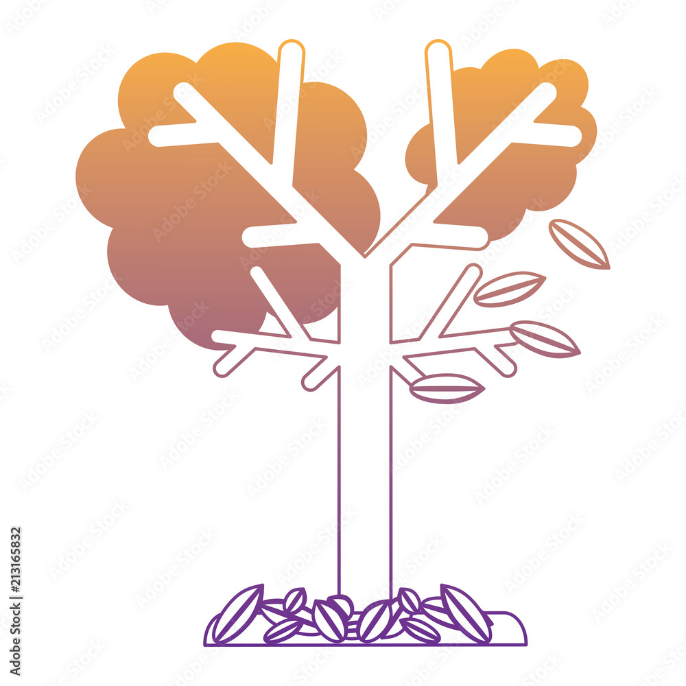 Obraz premium dry tree icon