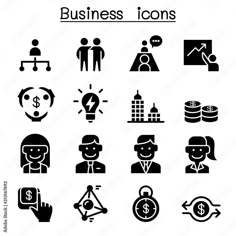 Business icon set Business icon set