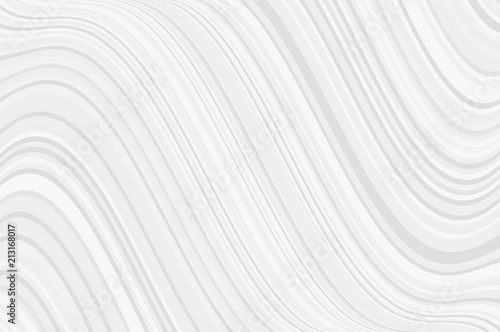 White gray geometric pattern with stripes. Wavy simple background. Light backdrop for design layouts. Modern minimalist style. 