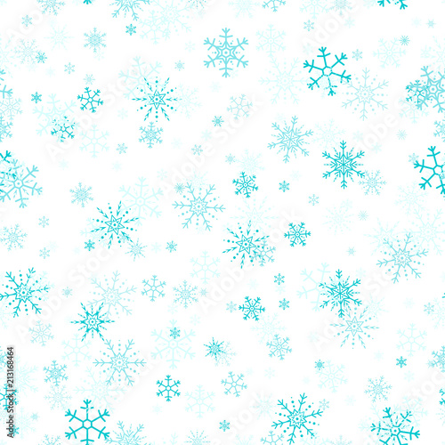 Wallpaper Mural Vector seamless pattern of snowflakes. Torontodigital.ca