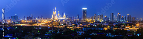 bangkok city at twilight. © bugto stocker