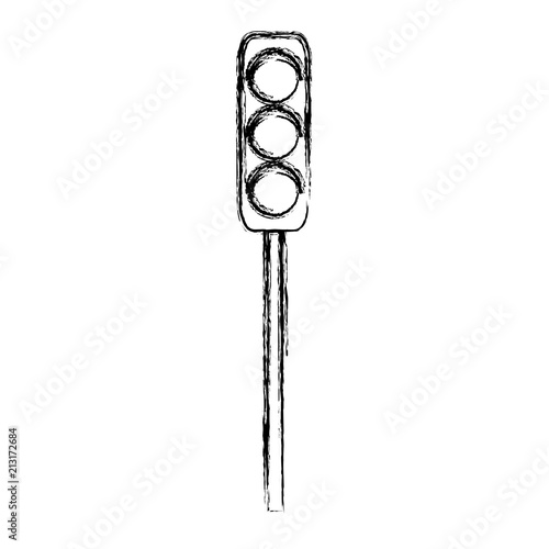 grunge traffic light road sign object