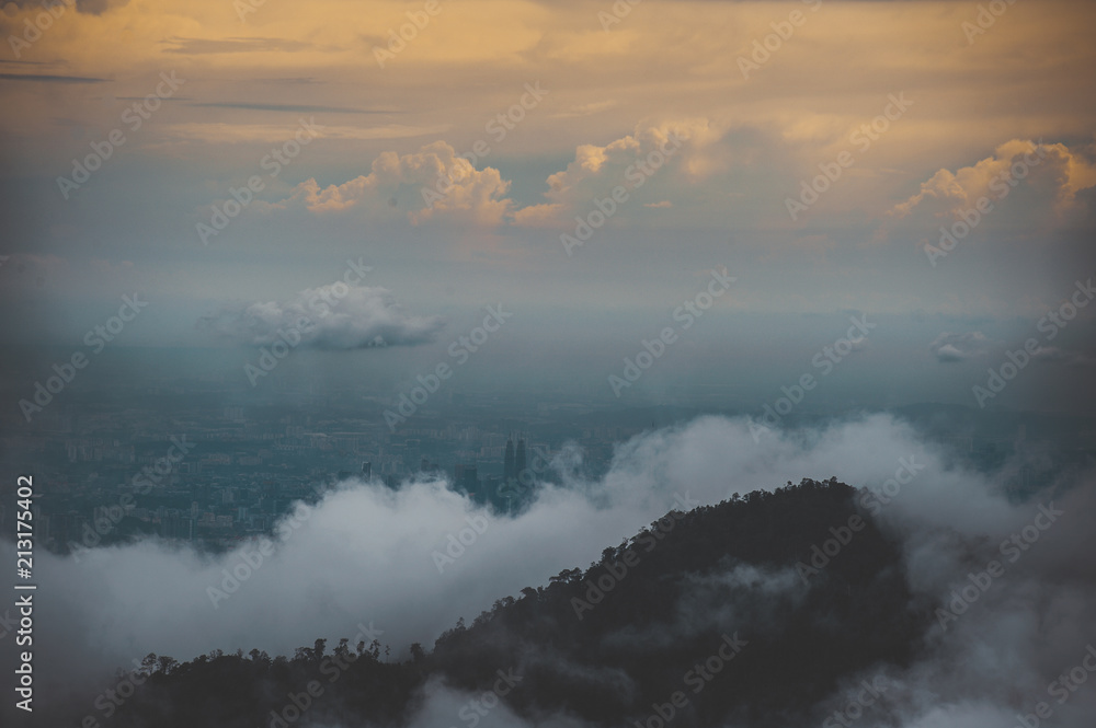 Obraz premium Kuala Lumpur from mountain