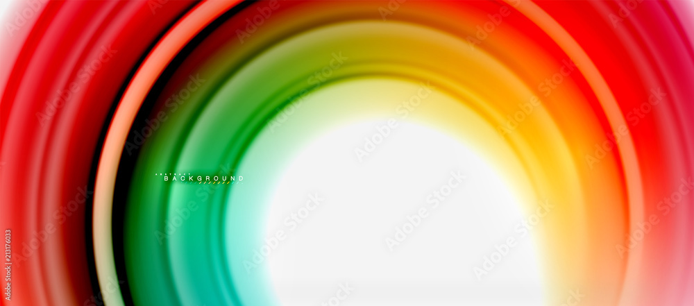 Rainbow fluid color line abstract background - swirl and circles, twisted liquid colours design, colorful marble or plastic wavy texture backdrop, multicolored template for business or technology Rainbow fluid color line abstract background - swirl and circles, twisted liquid colours design, colorful marble or plastic wavy texture backdrop, multicolored template for business or technology