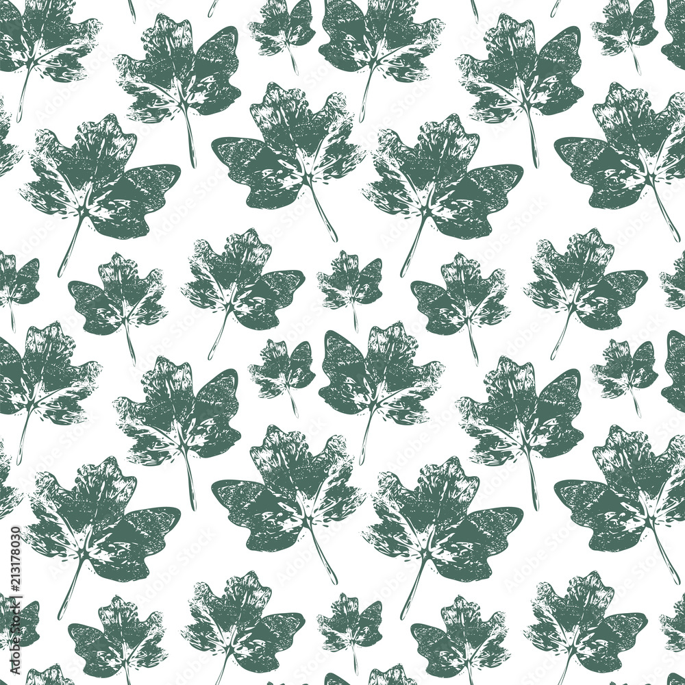 Beautiful Stamp of Leaf Pattern. Seamless. Beautiful Stamp of Leaf Pattern. Seamless.