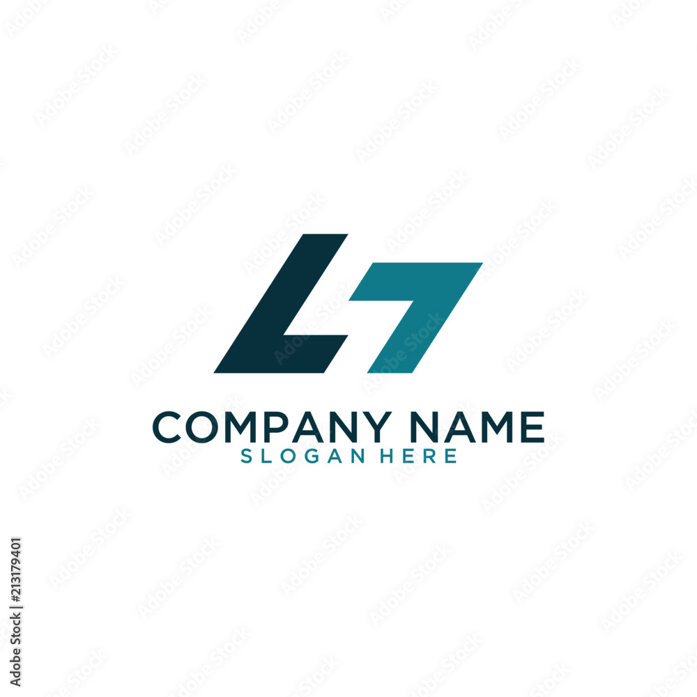 LT letter abstract logo design LT letter abstract logo design