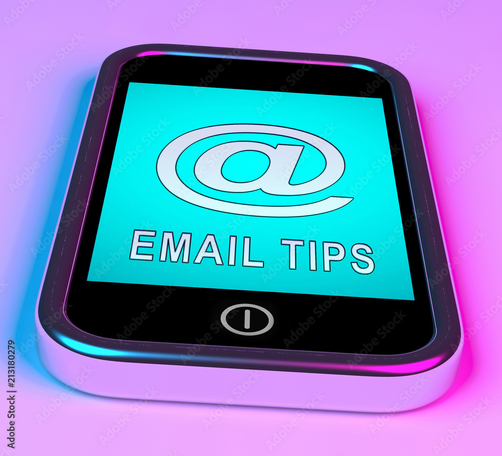 Email Tips Online Postal Solution 3d Rendering Email Tips Online Postal Solution 3d Rendering