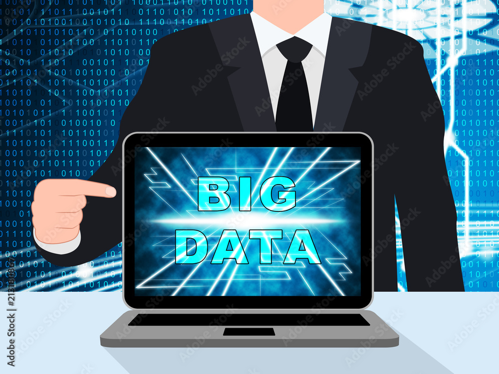 Bigdata Flow Stream Of Big Data 3d Illustration Bigdata Flow Stream Of Big Data 3d Illustration