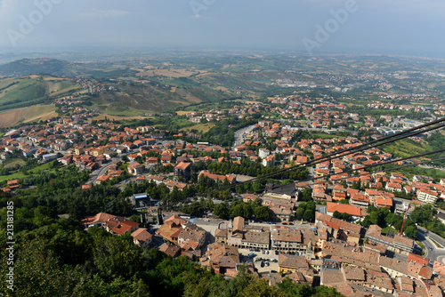 Panorama of the city of San Marino.