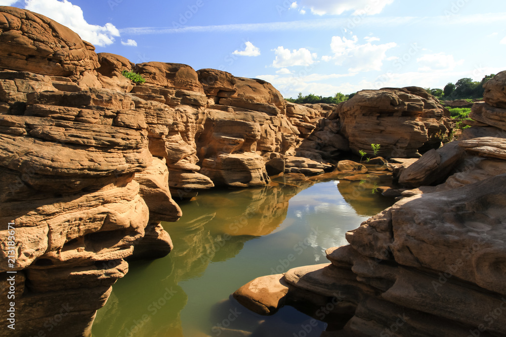 Sam Phan Bok is The Grand Canyon of Thailand for destination of world tourist. 