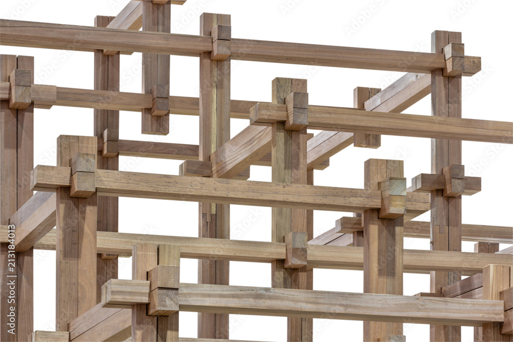 Wood joinery isolated on white background (with work path) Wood joinery isolated on white background (with work path)