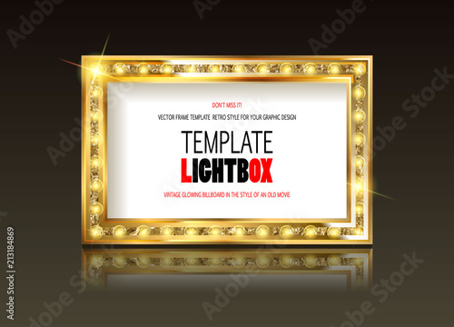 Bright marquee with light bulbs