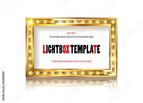 Bright marquee with light bulbs