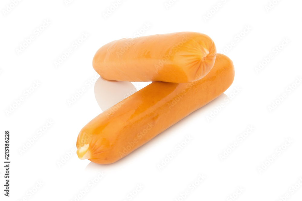 sausage isolated on white background sausage isolated on white background