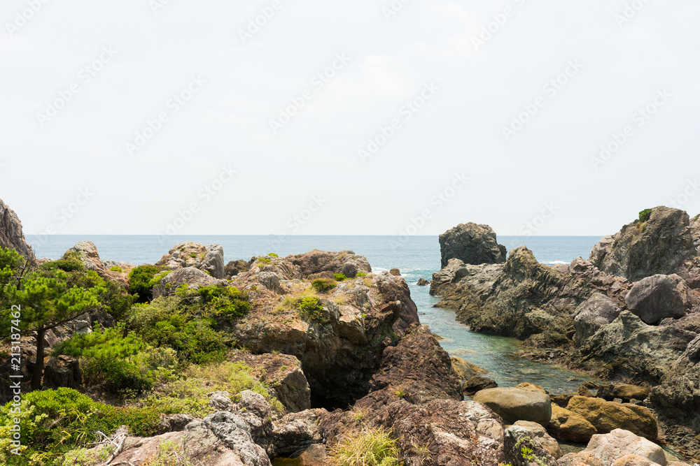 室戸岬の岩場