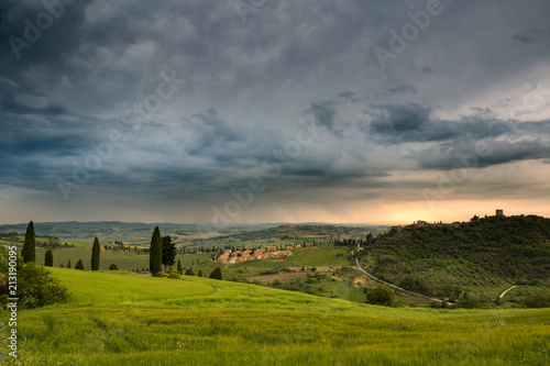 Rain over Monticchiello