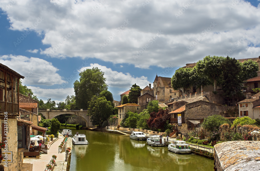 French canal village