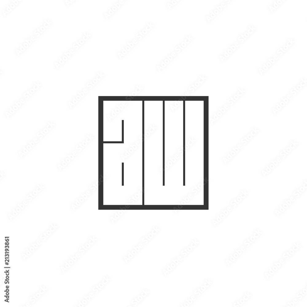 Initial Letter AW Logo Template Design Initial Letter AW Logo Template Design
