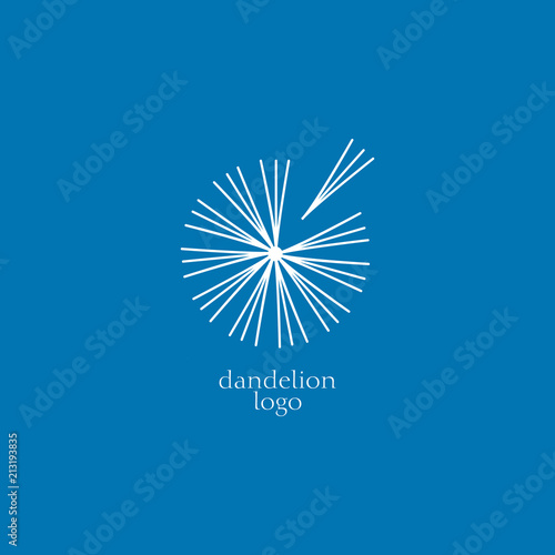 dandelion icon. dandelion logo vector illustration eps 10.