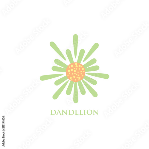 dandelion icon. dandelion logo vector illustration eps 10.