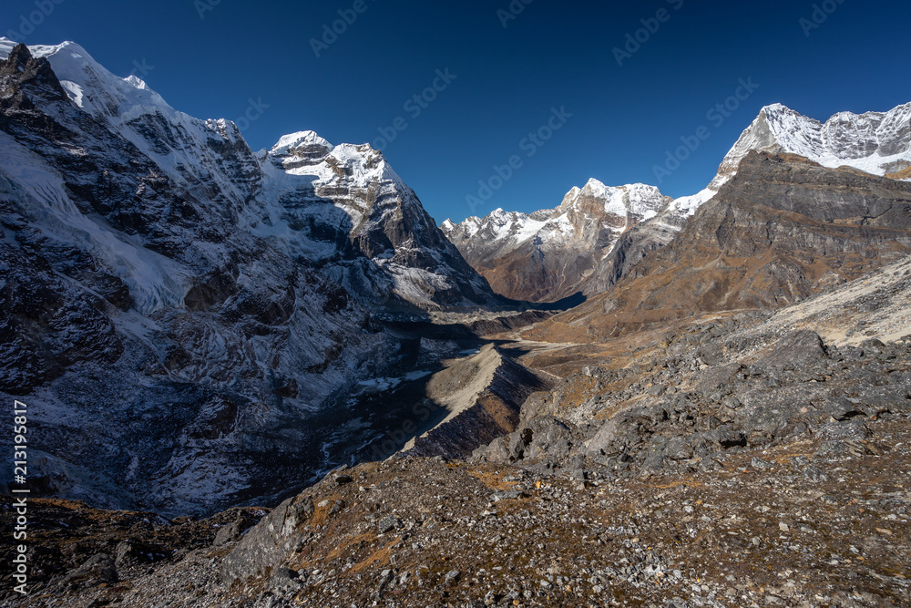 Landscape of Mera region, Himalayas mountain range, Nepal