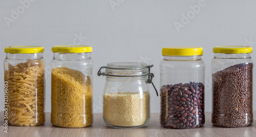 Seeds in cans. Zero waste concept, reuse, do not produce trash, simple life style, recycle packaging