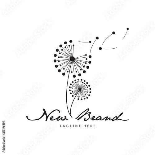 dandelion icon. dandelion logo vector illustration eps 10.