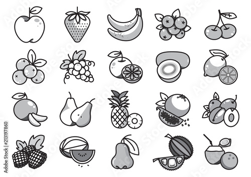 Fruit icons set1 photo