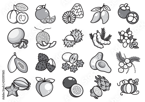 Fruit icons set2