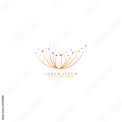 dandelion icon. dandelion logo vector illustration eps 10.