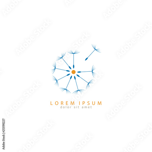 dandelion icon. dandelion logo vector illustration eps 10.