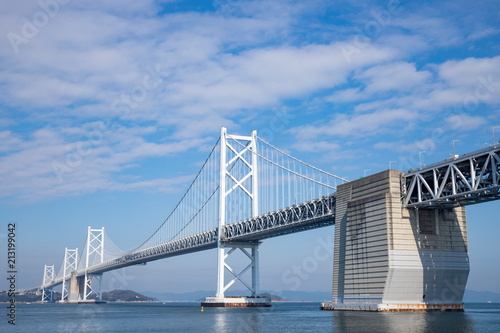 Seto Ohashi Bridge in seto inland sea,kagawa,shikoku,japan