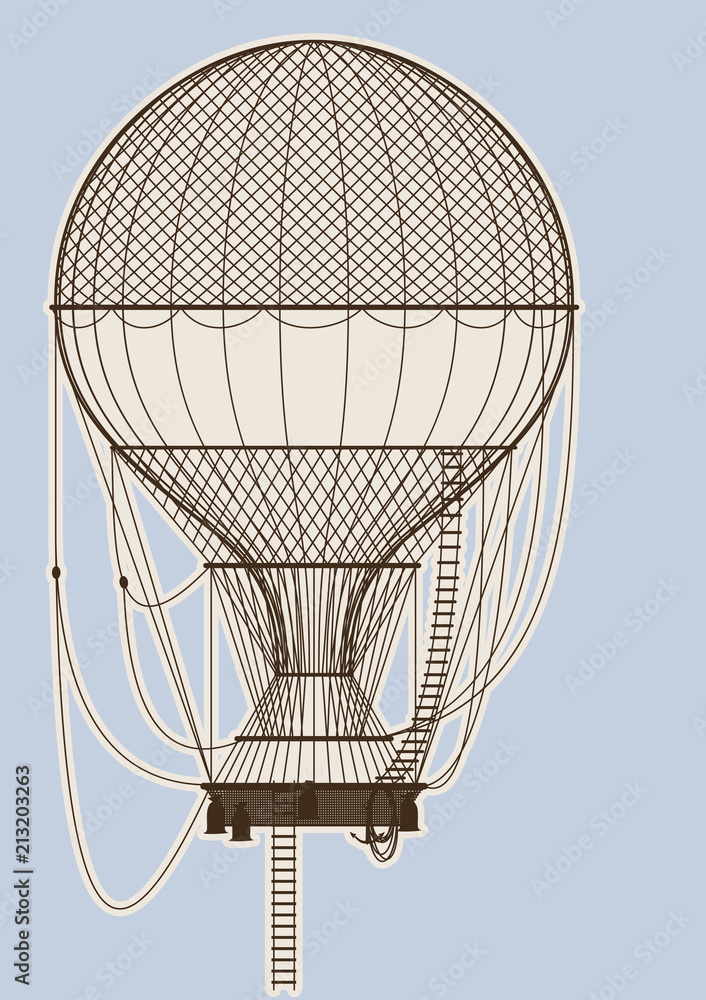 Naklejka premium hot air balloon