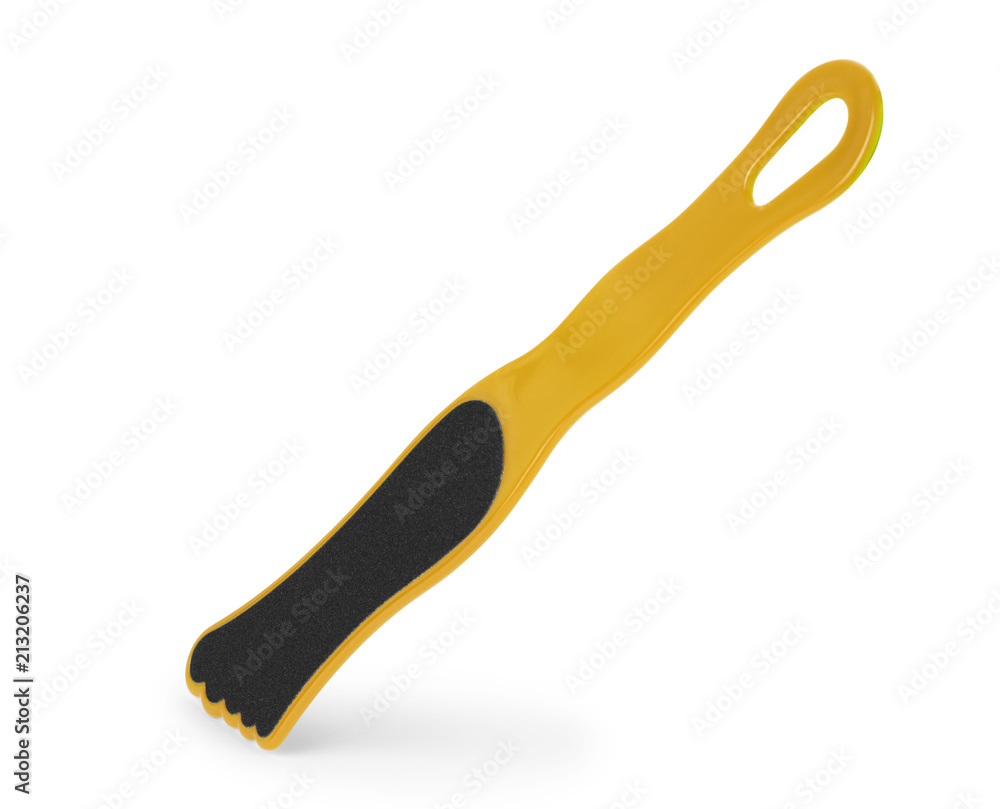 Pumice brush on white background Pumice brush on white background