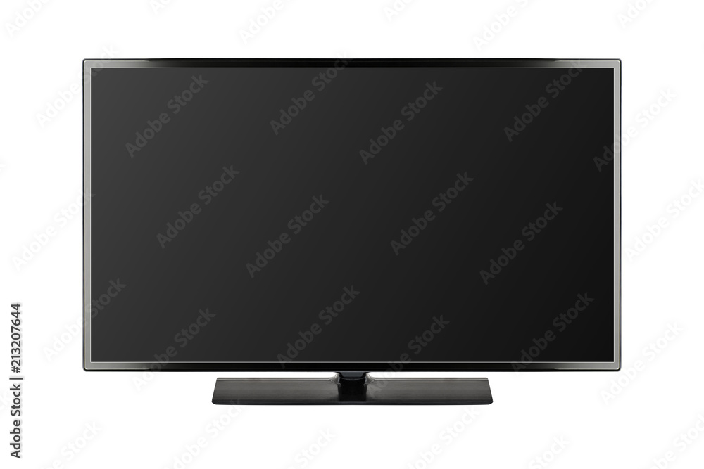 TV 4K flat screen lcd or oled, plasma realistic illustration, Black blank HD monitor mockup with clipping path TV 4K flat screen lcd or oled, plasma realistic illustration, Black blank HD monitor mockup with clipping path